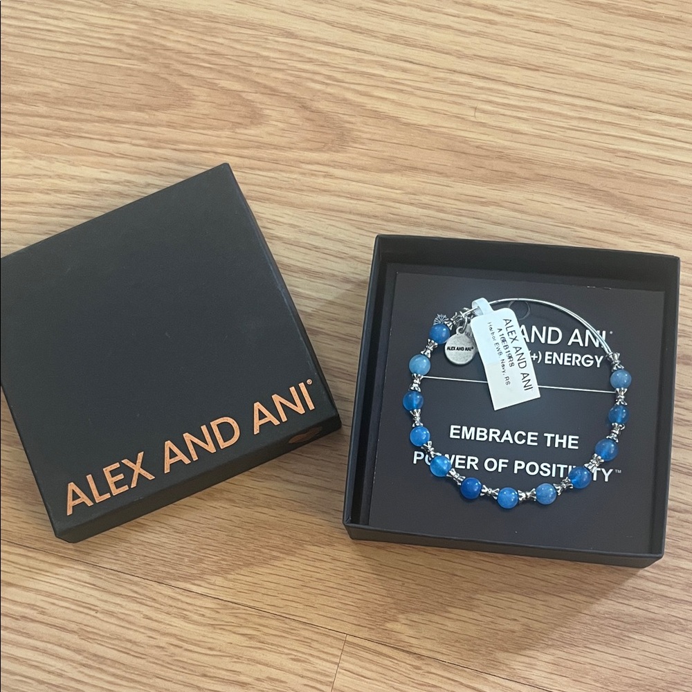 Alex and Ani Ocean Blue Beaded Bracelet
